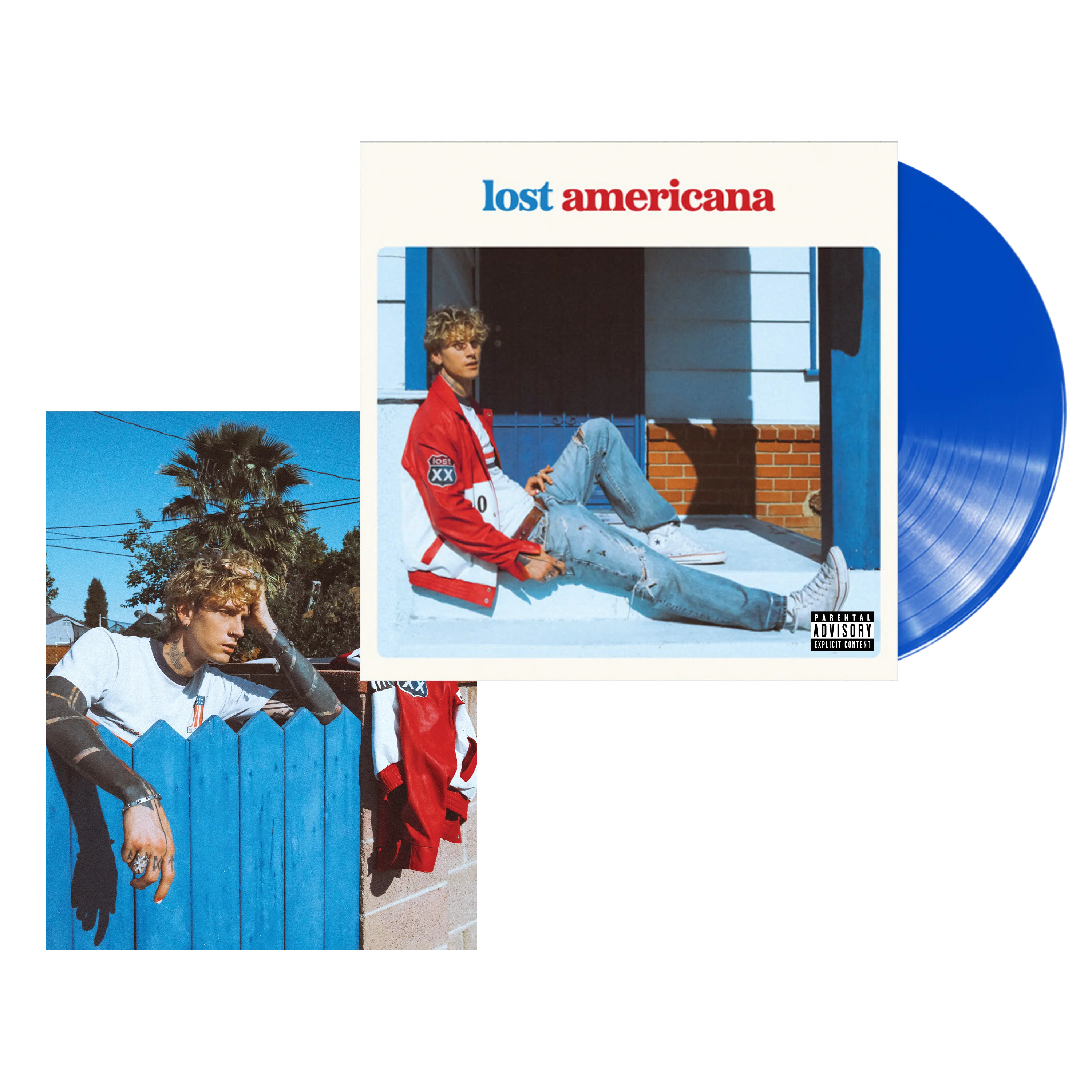 lost americana - opaque bright azure blue vinyl
