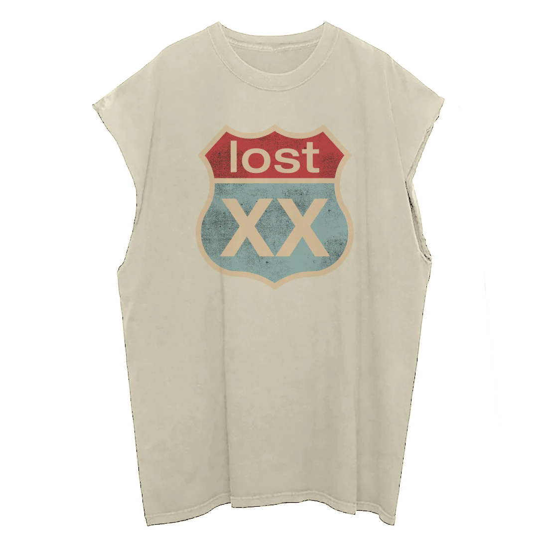 lost xx cream cut off tank